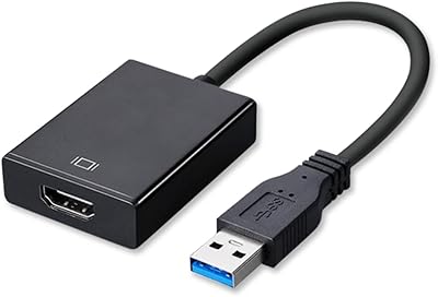 USB to HDMI adapter, USB 3.0/2.0 to HDMI 1080p video graphics cable adapter with audio for computer, laptop, projector, HD TV compatible with Windows XP 7/8.1/10.. DIAYTAR NIGERIA: Where convenience meets affordability with delivery across Nigeria in under 8 days.