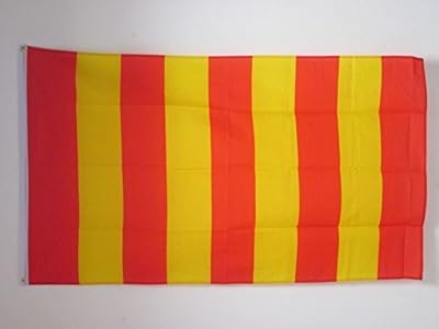 AZ FLAG Red and yellow striped flag 3 x 5 feet - Striped flags 90 x 150 cm - 3 x 5 feet banner.. DIAYTAR NIGERIA brings the marketplace to your screen with affordable products delivered in 5-8 days.