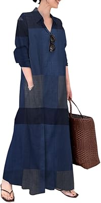 Long cotton casual dresses for women with buttoned shirt and lower pocket.. With DIAYTAR Nigeria, your wishlist becomes reality, fast.
