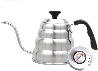 Goose coffee kettle, drip kettle, 1 liter, integrated thermometer for a perfect temperature, emergency stove and induction cooking.. DIAYTAR NIGERIA makes every shopping desire a reality with affordable prices and delivery in 5-8 days.