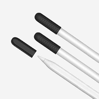 Ahastyle 3-Pack Full Cover Silicone Protective Cover Compatible with Apple Pencil 2nd generation (2018) (Black).. DIAYTAR NIGERIA makes quality accessible with low prices and reliable 5-8 day nationwide delivery.
