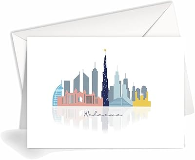 Greeting card - Welcome | United Arab Emirates | L45 | Sharethelove (standard A5).. More than a store — DIAYTAR Nigeria is your shopping partner.