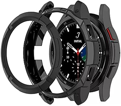 Dado protection shell with rotating telescope compatible with Samsung Galaxy Watch 4 Classic 46 mm, Protective shell with annular (black) telescope.. No hidden costs, no long delays — just DIAYTAR Nigeria convenience.