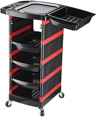 Probeauty UAE hairdressing salon cart with casters and 4 drawers, rolling cart for beauty salon for additional storage for hairdressers, rotary living room cart without tools for hairdressers.. Shop confidently with Nigeria's most trusted e-commerce platform, offering swift and affordable delivery.
