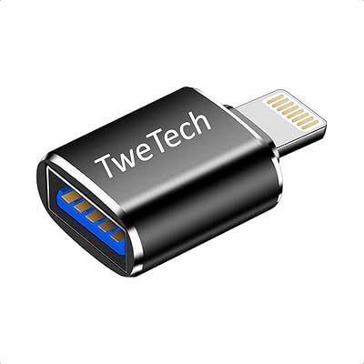 USB A (female) twetech adapter to iPhone (male) OTG iPhone converter compatible with smartphone.. Shop smarter, not harder with DIAYTAR NIGERIA - thousands of products at your fingertips with affordable delivery.
