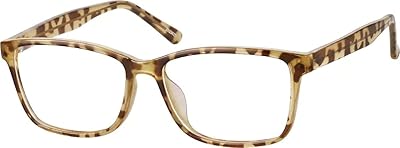 Zenni blue anti-light anti-light glasses, TR90 elegant turtle, rectangular frame, ocular fatigue relief, digital screen, UV protection, tortoise, 140 mm.. DIAYTAR NIGERIA transforms online shopping with competitive prices and dependable nationwide delivery.