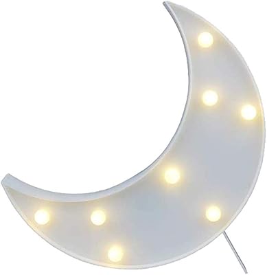 LED night light with a sparkling moon design, powered by battery, wall decoration for living room, bedroom (moon).. Discover why millions choose DIAYTAR for affordable online shopping with delivery in just 5-8 days.