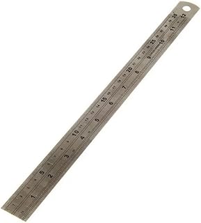 Metal stainless steel metal rule Bellatm - Straight double -sided measurement rule for school, office, house, architect, craft supplies, etc. - 30 cm.. Shop with intention at DIAYTAR NIGERIA, offering thousands of products at budget-friendly prices.