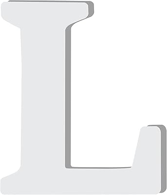 Decorative Wood Wall Letter R-Moment L by HCR, White, HCR-4704L.. Your daily needs delivered to your door — DIAYTAR Nigeria style.
