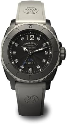 Armand Nicolet 9613 N-GR-G9615B SL5 Automatic Sport D.L.C. For women in black stainless steel with diamonds.. Shopping made simple with DIAYTAR NIGERIA's vast selection and budget-friendly nationwide delivery.