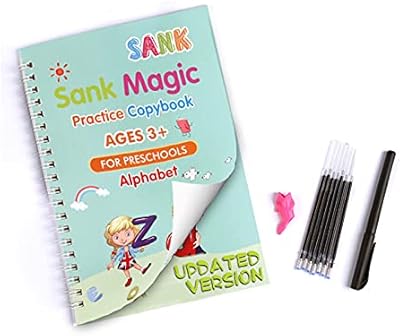 Sank new magic training book for children designed with letters from the alphabet and a pen, UK02-CP16141-X7528, 10 pieces (1).. Shop confidently with DIAYTAR NIGERIA, offering affordable prices and reliable delivery within a week.