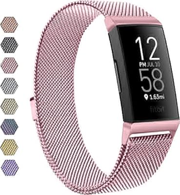 Stainless steel replacement bracelet with magnetic closure compatible with Fitbit Charge 4, load 3, load 4 for women and men from Kenovt Size S and L.. Shop for less and receive more with DIAYTAR NIGERIA's expansive e-commerce platform and nationwide delivery.
