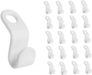 20 Type S hanger hooks for cabinet (white).. Shop without boundaries at DIAYTAR NIGERIA, offering affordable products with convenient delivery times.