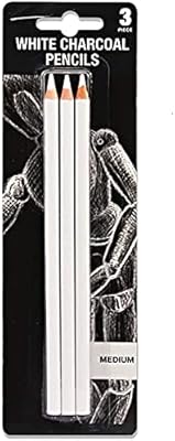 Set of 3 white linen pencils special charcoal to draw on white charcoal.. Transform your online shopping experience with DIAYTAR NIGERIA's affordable and diverse marketplace.