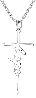 Hope Strong Cross necklace in Sterling 925 silver for women, religious jewelry, gift for women, letter y with meaning card.. DIAYTAR NIGERIA: Transforming how Nigerians shop with our vast selection and nationwide delivery.