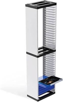 CD rack, game storage tower support, 36 -layer support, play discs and controller organizer compatible with PS5, PS4, home office.. DIAYTAR NIGERIA: Nigeria's answer to affordable online shopping with reliable 5-8 day delivery guarantee.