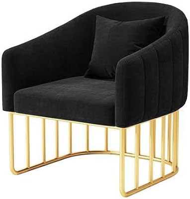 Interior decoration velvet chairs with a modern maple wood design adapted to the living room and a comfortable simple sofa covered with golden metal feet (black).. Experience budget-friendly shopping at DIAYTAR NIGERIA, Nigeria's premier online marketplace with quick delivery.
