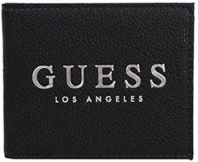 Two -part wallet with Guess Factory logo for men, leather - black.. DIAYTAR NIGERIA: Transforming online retail with affordable prices and consistent 5-8 day nationwide delivery.