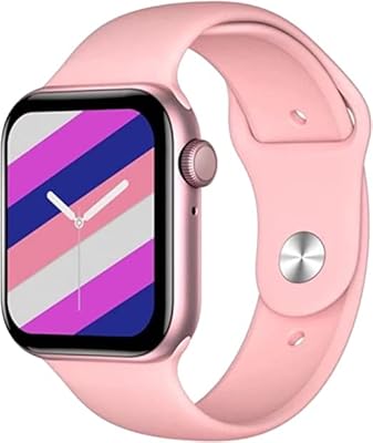 Intelligent watch series 7 - 44 mm, complete touch screen, double button, Crown professional watch - Heart/blood pressure monitor, IP67 water resistant, notifications, speaker and integrated microphone (pink).. DIAYTAR NIGERIA: Connecting Nigerians with affordable products through our expansive e-commerce platform.