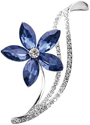 Earrings at the last design decorated with a pink shape and a silver metal pin for Jubella woman (blue color) (YB_Brooch_91 model).. Experience shopping satisfaction with DIAYTAR NIGERIA's vast selection and nationwide delivery service.