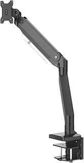 HAMA SUPPORT OF Office monitor with single arm with complete movement with gas spring for 33 cm to 35 inch, black, 118497 model.. DIAYTAR Nigeria offers great deals, a huge product variety, and delivery in under a week.