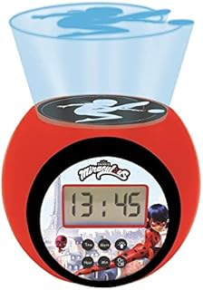 Lexi Book RL977MI Miraculous Tales of Ladybug and Cat Noir Clock Projector with Snooze function, night light with timer, LCD screen, works on batteries, red/black.. Discover the joy of choice with DIAYTAR NIGERIA's extensive selection and budget-friendly shipping.