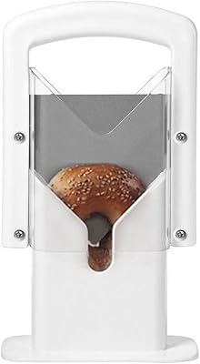 Slicer -Bagel Generalia slicer guillotine with universal white plastic and steel.. DIAYTAR NIGERIA delivers more than purchases - we deliver affordable shopping solutions within the week.