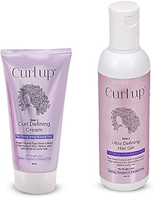 Curl Up hairdressing kit with cream defining the curls and frost.. Fast delivery, fair prices, and full variety — only on DIAYTAR Nigeria.