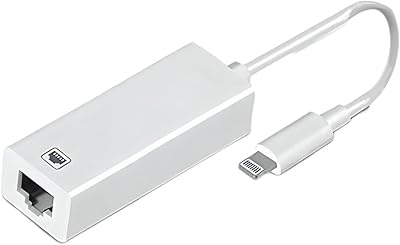 [Apple MFI certified] Lightning adapter to Ethernet, Ethernet Lan RJ45 Ethernet network adapter with 8 -pin connector compatible with iPhone 13/11/XS/XR/x/8/7/iPad/iPod, Put and reading, supports 100 Mbps.. Shop across boundaries with DIAYTAR NIGERIA's comprehensive catalog delivered nationwide at budget rates.