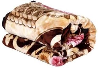 Printed blanket in very resistant winter vision fleece (multicolored, double bed, 220 cm x 240 cm), light.. With DIAYTAR Nigeria, your wishlist becomes reality, fast.