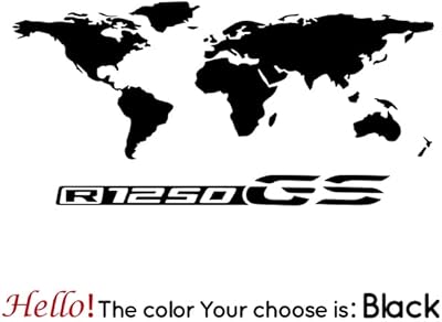 Reflective car sticker for car - Moto \ "Adventure Card of the World \" for Touratech Pannier Moto Box stickers for R1250GS R1250 GS (Black L 37CMX18CM).. DIAYTAR NIGERIA makes every shopping desire a reality with affordable prices and delivery in 5-8 days.