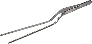 Professional stainless steel cubitable cooking pliers with 8 -inch serrated tip.. DIAYTAR NIGERIA revolutionizes online retail with our extensive selection and dependable shipping service.