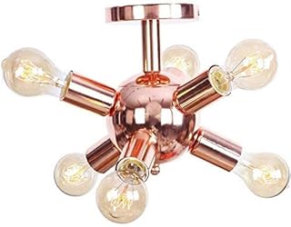Petlily Modern hanging ceiling lights in pink gold, half-vicinity assembly, retro creative ceiling light for living room 9, decorative ceiling lamp wrought iron in pink gold petlily.. The best online shopping experience in Nigeria — DIAYTAR delivers it all.