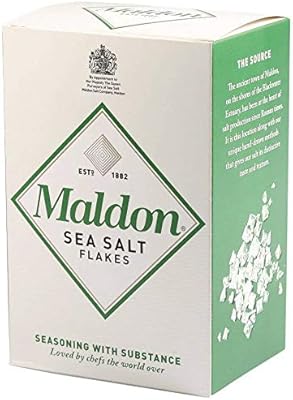 Maldon salt, flakes, 4.4 oz (125 g), kosher, natural, handcrafted, gastronomic, pyramid crystals 12 units, sea salt, 52.8 oz.. DIAYTAR NIGERIA delivers satisfaction with every purchase through our affordable and reliable service.