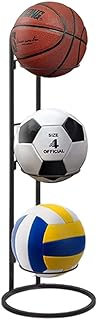 Self-supporting basketball organizer at 3 levels, mobile interior and outdoor storage support, vertical display for volleyball, football, basketball.. Buy better with DIAYTAR Nigeria — the ultimate e-commerce platform in Nigeria.