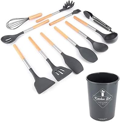 Set of Silicone Kitchen Utensils 12 Pieces Resistant Heat with Handles.. Spend less, get more — that’s the DIAYTAR Nigeria promise.