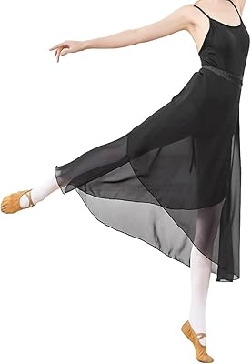 Mid-length skirt in transparent muslin for adults, long loose scarf, for ballet skating show, one size.. DIAYTAR NIGERIA: Where every click leads to affordable purchases delivered promptly to your door.