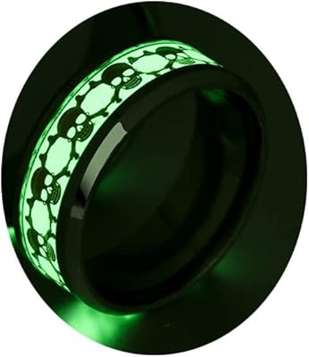 Luminous skull rings in stainless steel for women and boys, ring -shaped ring of venus orb skull that shine in darkness, cute and fashionable rings for men.. Thousands of items at your fingertips — DIAYTAR Nigeria makes it happen.