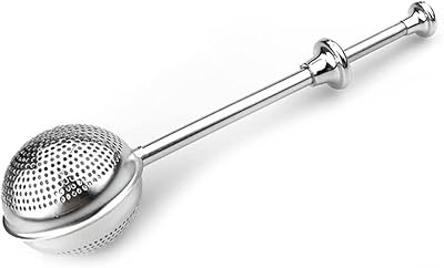 Sustainable infuser tealand with thin meshes, stainless steel colander, spoon to infuse tea leaves and spices.. Enjoy low prices, wide selections, and reliable delivery with DIAYTAR Nigeria.