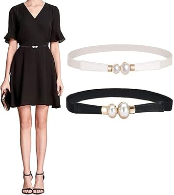 Fine elastic belt for women, elegant stretch belt in pearls for dresses, two rooms with a simple and modern design, creative elastic belt in pearls.. DIAYTAR NIGERIA: Your affordable gateway to thousands of products shipped nationwide within the week.