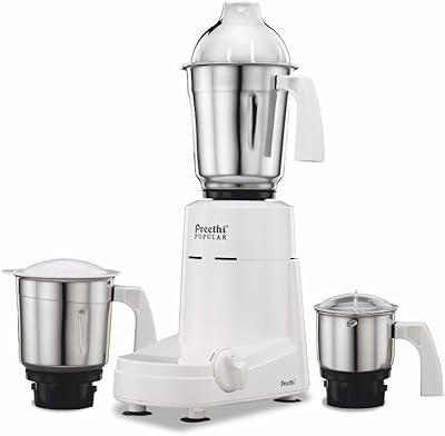 Preethi Popular MG 142 Mixer -grinder 750 Watts with 3 pots - White.. The smarter way to shop online in Nigeria is through DIAYTAR Nigeria.