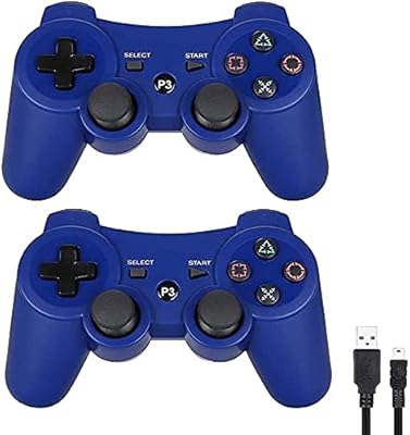 Nyganmelloz for wireless ps3 3 joystick remote joystick bluetooth gadget remote game controller for playstation 3 (navy blue, package of 2).. Fast, easy, and affordable — that’s shopping the DIAYTAR Nigeria way.