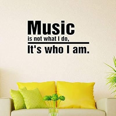Wall stickers with Musical Quotes Beautiful Interior Decoration Sticker Waterproof Verseable-Art for Salon.. DIAYTAR NIGERIA: Your partner in affordable shopping with nationwide delivery in just 5-8 days.