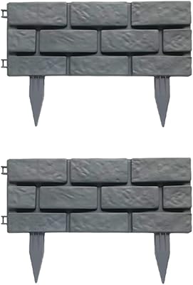 Plastic Garden Effect Garden Effective Effective edges, Embarked flowerbeds, bed decoration to do yourself, random color, 2-room gray series.. DIAYTAR NIGERIA: Your partner in affordable online retail with reliable delivery across the nation.