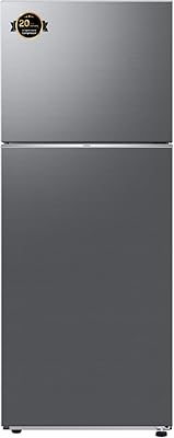 Samsung upper freezer with Optimal Fresh Plus, capacity of 411 liters, silver, SpaceMax technology, RT42CG6424S9AE, 20 years warranty on the digital inverter compressor.. DIAYTAR NIGERIA brings affordable shopping to your fingertips with reliable delivery in less than 8 days.