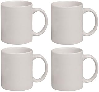 Ceramic cups in United Ceramics Exciting Lives (White) - Lot of 4.. DIAYTAR NIGERIA combines affordability, variety, and convenience with nationwide delivery services.