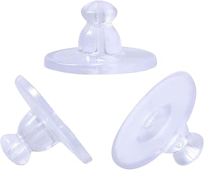 Supports of earrings, Castwave silicone earrings with cushion, replacement of the rubber earring back, soft jewelry parts (100).. DIAYTAR NIGERIA: Connecting Nigerians with affordable products delivered promptly nationwide.