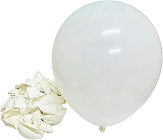 Standard white latex helium balloons for party (40 standard white pieces).. DIAYTAR NIGERIA brings the marketplace to your screen with affordable products delivered in 5-8 days.