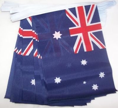 Az Flag Australian flag, 4 meters long, 20 flags, size 6 "x 4" - Australian flag string, 10 x 15 cm.. DIAYTAR NIGERIA: Making quality products accessible to all Nigerians at affordable prices.