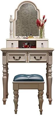 Set of makeup dressing table, villa furniture, dressing table with oval mirror and padded stool, makeup dressing table, large storage with 2 drawers, room with mirror.. Shop everything from A to Z on DIAYTAR Nigeria — delivered nationwide.